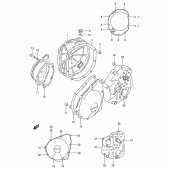 Схема узла: Крышки картера для Suzuki GSX750 Katana