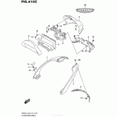 Схема вузла: Pillion Rider Handle (An650Zl6 E33) для Suzuki AN650 Burgman (EU analogue of SkyWave)