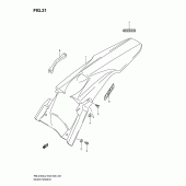 Схема вузла: Заднє крило для Suzuki RM-Z450