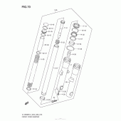 Схема вузла: Вилка передньої осі для Suzuki VL1500 Boulevard C90T BOSS