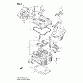 Схема вузла: Передня головка циліндра & Прокладка головки & Свічка запалювання Suzuki VZR1800 Intruder M1800R/ Boulevard M109R