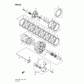 Схема вузла: Зчеплення для Suzuki GSF1250 Bandit