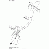 Схема узла: Выхлопная система для Suzuki DR-Z400 DR-Z400S