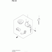 Схема вузла: Lock Set (Vl1500Bl4 E28) для Suzuki VL1500 Boulevard C90