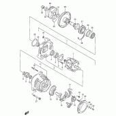 Схема вузла: Генератор (Model s/t/v/w) для Suzuki GSX-R1100