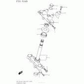 Схема вузла: Steering Stem (Dr-Z125L5 E33) для Suzuki DR-Z125 DR-Z125