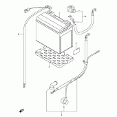 Схема вузла: Акумулятор (Sv1000s/s1/s2) для Suzuki SV1000
