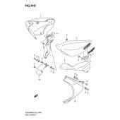 Схема вузла: Бічна кришка (Vzr1800k9/ufk9) для Suzuki VZR1800 Intruder M1800R/ Boulevard M109R