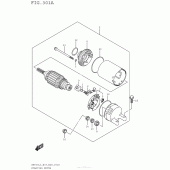 Схема вузла: Електричний стартер для Suzuki AN650 Burgman (EU analogue of SkyWave)