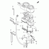 Схема вузла: Спідометр & Тахометр для Suzuki DR650 DR650RE