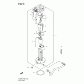 Схема узла: Топливный насос для Suzuki DL650 V-Strom