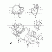 Схема вузла: Кришки картера для Suzuki DR250