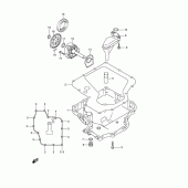 Схема вузла: Насос масляний & Піддон для Suzuki GSX1300 Hayabusa