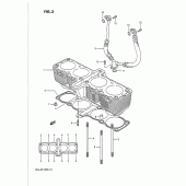 Схема вузла: Циліндр для Suzuki GSX-R1100