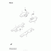 Схема вузла: Кронштейни панелі для ніг для Suzuki AN650 Burgman (EU analogue of SkyWave)