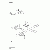Схема узла: Подставка для Suzuki SV650