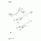 Схема узла: Подставка для Suzuki DR200 DR200SE