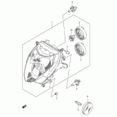Схема вузла: Фара (E24) для Suzuki GSX-R1000
