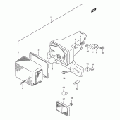 Схема вузла: Задній ліхтар (Стоп-сигнал) (Model s) для Suzuki DR200 DR200SE