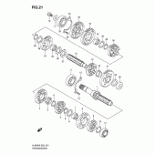 Схема вузла: Трансмісія для Suzuki VL800 Intruder C800/Boulevard C50