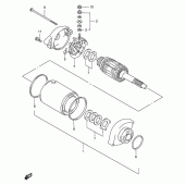 Схема вузла: Стартер електричний для Suzuki DR650 DR650SE
