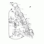 Схема вузла: Спідометр (Model n/p) для Suzuki GSX-R750