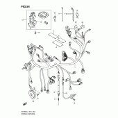 Схема вузла: Електропроводка (Sfv650ul1 e21) для Suzuki SFV650 Gladius