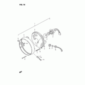 Схема вузла: Фара (E2) для Suzuki TS185
