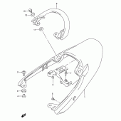 Схема узла: Задний подседельный обтекатель (Model k1) для Suzuki GSX750