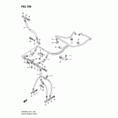 Схема вузла: Передній гальмівний шланг (Gsf650al2 e21) для Suzuki GSF650 Bandit S