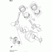 Схема узла: Коленчатый вал & Поршень для Suzuki VZ800 Boulevard M50