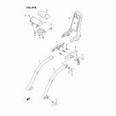 Схема вузла: Опори пасажира (Model s e22) для Suzuki VS1400 Intruder 1400