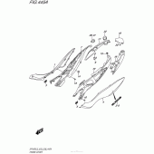 Схема вузла: Бічні панелі (Sfv650L5 E03) для Suzuki SFV650 Gladius