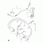 Схема вузла: Електроустаткування для Suzuki GSX600 Katana