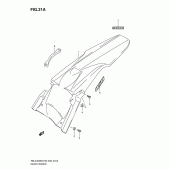 Схема узла: Заднее крыло (Rm-z450l1) для Suzuki RM-Z450
