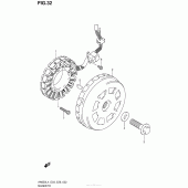 Схема вузла: Статор & Ротор для Suzuki AN650 Burgman (EU analogue of SkyWave)