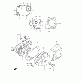 Схема вузла: Кришки картера для Suzuki VL250 Intruder LC