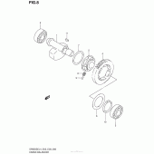 Схема вузла: Балансувальний вал для Suzuki DR650 DR650SE