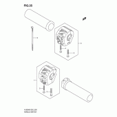 Схема вузла: Пульт керування рульовим (Model k6) для Suzuki VL800 Intruder C800C/ Boulevard C50C