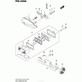 Схема вузла: Задній ліхтар (Стоп-сигнал) (Gsx-R1000L5 E03) для Suzuki GSX-R1000