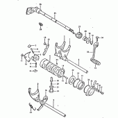 Схема узла: Копирный вал & Вилки & Вал переключения для Suzuki GSX750