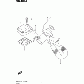 Схема узла: Система индукции воздуха для Suzuki AN650 Burgman (EU analogue of SkyWave)