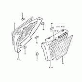 Схема вузла: Бічні панелі (Gsx400et/ex) для Suzuki GSX400