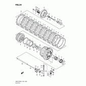 Схема вузла: Зчеплення для Suzuki GSX-R750