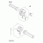 Схема узла: Пульт управления рулевой (Model k7/k8/k9 e2/e19/e24) для Suzuki DL650 V-Strom