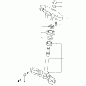 Схема вузла: Рульова траверса (Sv650sx/sux/sy/suy) для Suzuki SV650