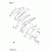 Схема узла: Задний кронштейн (Vzr1800zufl2 e19) для Suzuki VZR1800 Intruder M1800R/ Boulevard M109R