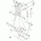 Схема вузла: Важіль прогресії для Suzuki RF900