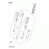 Схема узла: Передняя вилка для Suzuki DR200 DR200SE