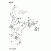 Схема узла: Передний обтекатель (An400zal1 e33) для Suzuki AN400 Burgman (EU analogue of SkyWave)